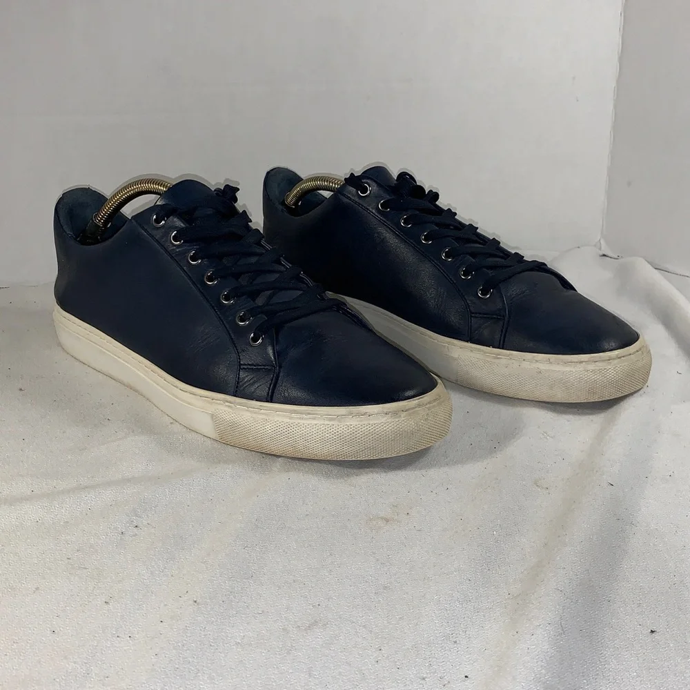 Thursday Boot Co. Men's ‘Premier Low Top’ Navy Leather Sneakers